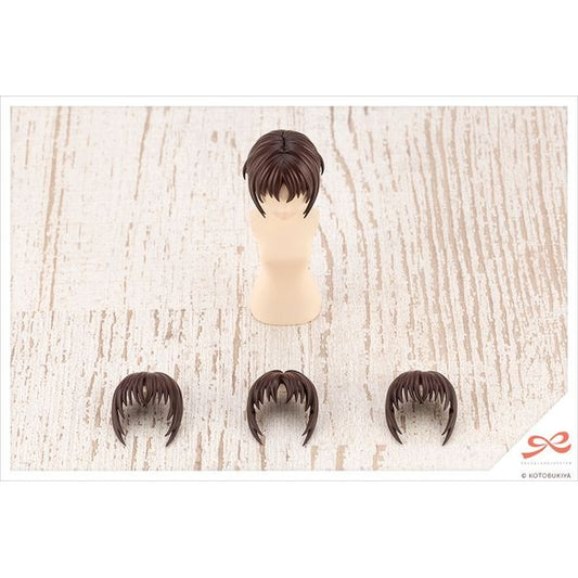 Kotobukiya Sousai Shojo Teien After School Short Wig Hair Type A White & Chocolate Brown Model Kit | Galactic Toys & Collectibles