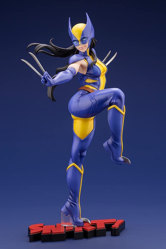 The latest character to join the Marvel BISHOUJO series is the long-awaited successor to Wolverine, Laura Kinney from the X-Men! Stylized by the beloved Shunya Yamashita in a brand new illustration and sculpted by TSUBAME, the statue is filled with subtle details highlighting her refined physique and elegant body movement. The sound when Wolverine extends her adamantium claws, “SNIKT!” is sculpted as part of the base and adds a cheeky tweak to the statue as a whole. Be sure to add this next generation hero