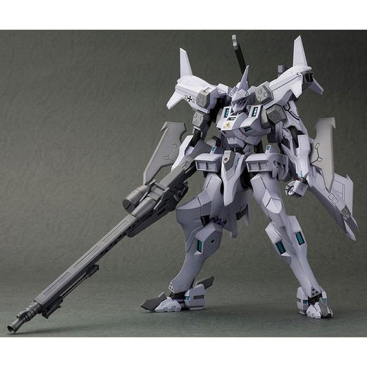 Kotobukiya's model kit of the EF-2000 Typhoon Cerberus Platoon from "Muv-Luv Alternative" is back! The European Union's flagship third-generation mech, the EF-2000 Typhoon, comes with its characteristic Mk-57 Company Support Cannon, which can be deployed without parts replacement with its bipod; the mech's wide range of movement makes it possible to even reproduce the prone posture for long-distance shooting! The drum magazine can be replaced on the left and right, and by exchanging the back parts, it can a