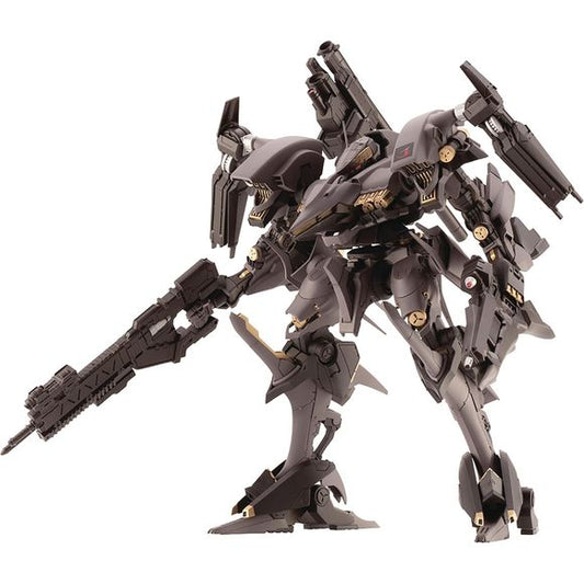 The Rayleonard 03-AALIYAH Supplice from the high-speed mechanical action game "Armored Core 4" returns to Kotobukiya's model-kit lineup! It's equipped with its 051ANAM flare, attached to its shoulder, to reproduce the opening scenes of the game; it also has the back-mounted Overd booster. The plasma rifle SAMSARA and the night combat version of the 02-DRAGON SLAYER laser blade are also included, as is the 051ANNR left-hand rifle, the SALAF CORE-OPC01 stabilizer, the 03-AALOYA/CLS1 and more!

[Size]: Approxi