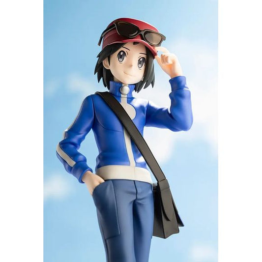Kotobukiya ARTFX J Pokemon Series Calem with Froakie 1/8 Scale Statue Figure