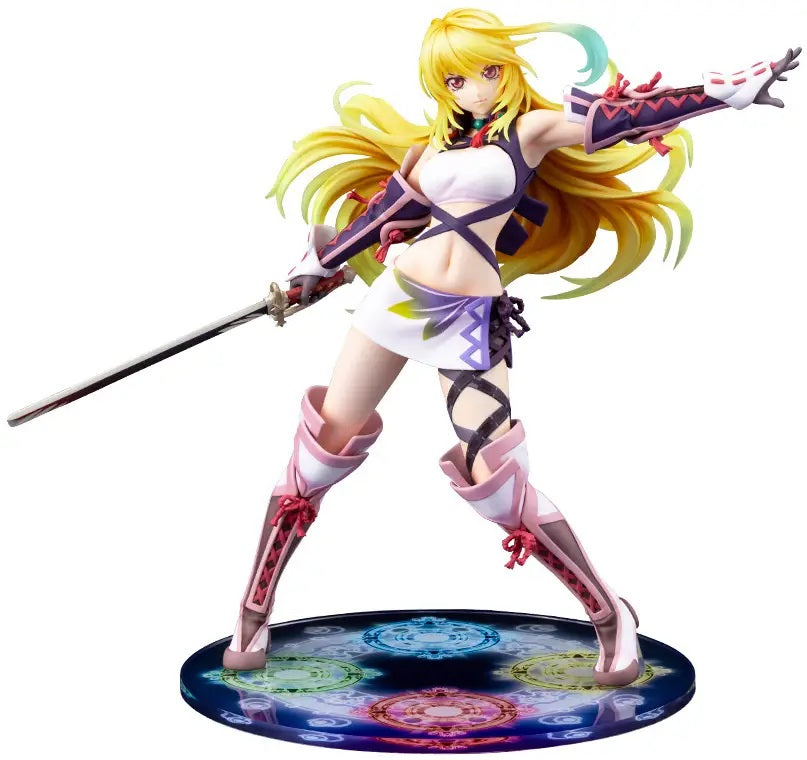 PRE-ORDER: Expected to ship in June of 2027.

Milla Maxwell from Tales of Xillia joins Kotobukiya’s lineup as a stunning 1/8 scale figure, captured in a dynamic pose inspired by the cut-in for her Mystic Arte, Elemental Mastery!

Milla is depicted with her sword at the ready, capturing the elegance and commanding presence of the Lord of Spirits. Her voluminous, intricately sculpted hair makes extensive use of clear parts, giving the flowing strands additional depth while emphasizing the movement of the pose
