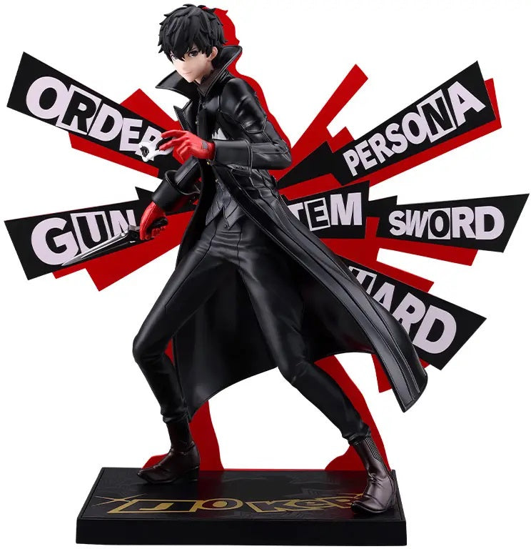 PRE-ORDER: Expected to ship in April of 2027.

Affordable, collectible, and fun! Joker from Persona 5 Royal joins Kotobukiya’s OSHI WORKS figure series!

Joker is captured in a cool, composed pose with his mask in hand and his gaze fixed forward, recreating the unmistakable style of the leader of the Phantom Thieves. Standing approximately 8.5 inches tall, the figure combines substantial display presence with the distinctive character styling of the OSHI WORKS series.

An acrylic back panel inspired by the