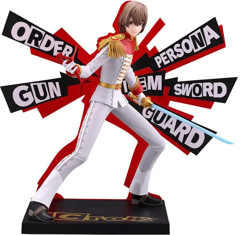 PRE-ORDER: Expected to ship in June of 2027.

Affordable, collectible, and fun! Crow from Persona 5 Royal joins Kotobukiya’s OSHI WORKS figure series!

Crow is captured in a refined and composed pose, reflecting the polished appearance of the Phantom Thief known for his sophisticated style. Standing approximately 8.1 inches tall, the figure brings Crow’s distinctive character design to the substantial yet accessible OSHI WORKS format.

An acrylic back panel inspired by the Revolver Command UI from Persona 5