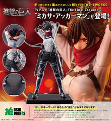 (PRE-ORDER: APR 2027) Kotobukiya Attack on Titan OSHI WORKS Mikasa Ackerman The Final Season Ver. Figure