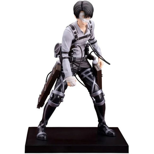 <p><strong>PRE-ORDER: Expected to ship in July 2027.</strong></p>

<p>From <em>Attack on Titan: The Final Season</em> comes Levi Ackerman as part of Kotobukiya's OSHI WORKS figure series!</p>

<p>Levi is captured as the battle-hardened soldier who continued fighting while carrying the hopes of his comrades. His determined expression, weathered appearance, and distinctive Final Season design reflect the difficult choices and countless sacrifices that shaped his journey.</p>

<p>Standing approximately 7.7 inc