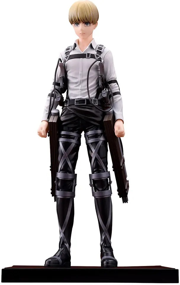 <p><strong>PRE-ORDER: Expected to ship in August 2027.</strong></p>

<p>From <em>Attack on Titan: The Final Season</em> comes Armin Arlert as part of Kotobukiya's OSHI WORKS figure series!</p>

<p>This pre-painted figure captures Armin during one of the most dramatic moments of <em>The Final Season</em>, standing with a determined expression as he resolves to move forward and confront the future ahead.</p>

<p>Standing approximately 9.1 inches tall, Armin is recreated with a strong sense of presence, detail