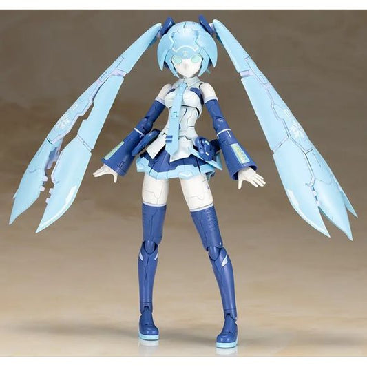 <p>Snow Miku gets a mechanical makeover with the <strong>Frame Artist Snow Miku</strong> 1/100 scale plastic model kit from Kotobukiya!</p>

<p>This unique collaboration combines Kotobukiya's original <em>Frame Arms</em> series with the popular Snow Miku design. Based on the previously released Frame Music Girl Snow Miku, Frame Artist Snow Miku reimagines the character as a fully robotic model with mechanical armor, translucent parts, and the distinctive blue-and-white color scheme associated with Snow Miku