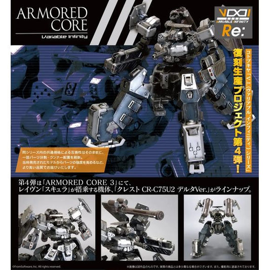 (PRE-ORDER: MAR 2027) Kotobukiya Armored Core CREST CR-C75U2 DELTA Ver. 1/72 Model Kit