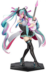 PRE-ORDER: Expected to ship in March of 2027.

Hatsune Miku returns to Kotobukiya’s BISHOUJO ReMIX series, featuring a distinctive interpretation of the virtual singer by renowned illustrator Shunya Yamashita!

Miku is captured in the middle of an energetic stage performance, guitar in hand, with an original costume designed by Shunya Yamashita. Her outfit features layers of detailed frills, while the sculpted movement of her jacket and skirt gives the figure a dynamic sense of motion as she performs.

Her