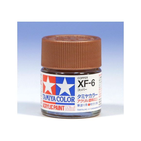 Tamiya Color Mini XF-6 Copper Acrylic Paint 10ml | Galactic Toys & Collectibles