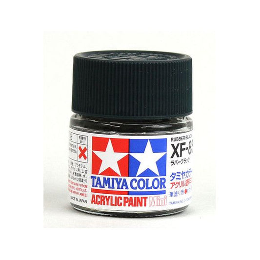 Tamiya Color Mini XF-85 Rubber Black Acrylic Paint 10ml | Galactic Toys & Collectibles