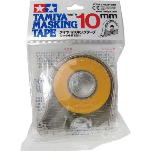 Tamiya 87031 Masking Tape 10mm in Dispenser for Plastic Models and Craft Hobby | Galactic Toys & Collectibles