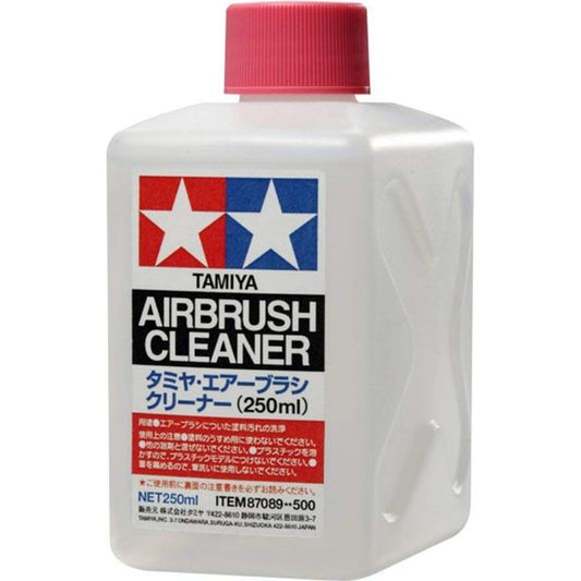 This powerful cleaner is indispensable for airbrush maintenance. Easily removes any tarnishes in the intricate airbrush system and it can also be used to clean weathering sticks and paintbrushes.  Do not use on model plastics, as its solvents can melt plastics. 250ml bottle.

Continental US Shipping only.  No expedited shipping. Ground Transport only.