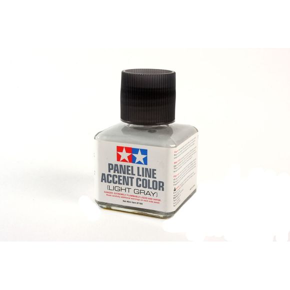 Tamiya 87189 Panel Line Accent Color Light Gray 40ml | Galactic Toys & Collectibles