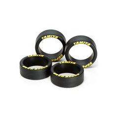Tamiya 95080 4WD Super Hard Low-Profile Tires (Yellow Lettering) | Galactic Toys & Collectibles