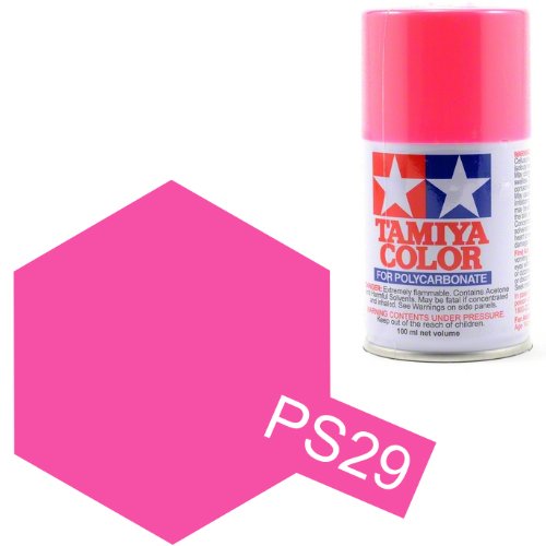 Tamiya Polycarbonate 86029 PS-29 Fluorescent Pink Spray Paint Aerosol 100ml | Galactic Toys & Collectibles