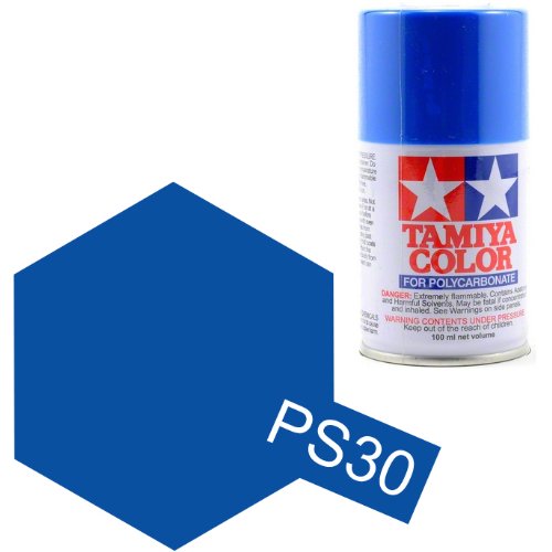 Tamiya Polycarbonate 86030 PS-30 Brilliant Blue Spray Paint Aerosol 100ml | Galactic Toys & Collectibles