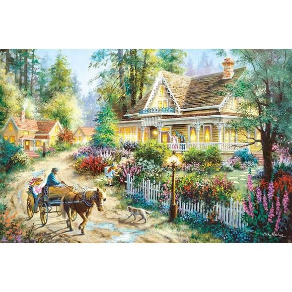 Appleone Heartful My Town 1,000 pc Premium Jigsaw Puzzle 19.7x29.5-inch | Galactic Toys & Collectibles