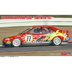 Hasegawa Gathers Maxfly Civic (EG9) 1993 Inter TEC 1/24 Scale Model Kit | Galactic Toys & Collectibles