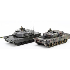 Hasegawa M-1 Abrams & Leopard 2 NATO Main Battle Tank Combo 1/72 Scale Model Kit | Galactic Toys & Collectibles