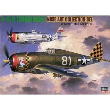 Republic P-47D “Nose Art” is now available as a 1/72 scale kit.
This is a set of 2 machines.
The P-47, nicknamed the Thunderbolt, is a reciprocating single-engine fighter aircraft manufactured by the American Republic.
In the latter half of World War II, it served as the main fighter of the U.S. Army Air Forces, along with the North American P-51.
The P-47D is the definitive version of the P-47 equipped with an improved engine, and more than 12,000 were produced only in the D type. The kit can reproduce
"Da