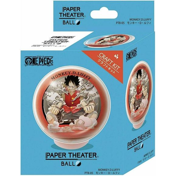 From Ensky's Paper Theater lineup comes the Paper Theater Ball! Your Paper Theater creation is protected with a clear silicon casing after assembly, so you can display it without worry of dust and dirt. Simply assemble the pre-cut paper parts to form this intense 3D scene from "One Piece."