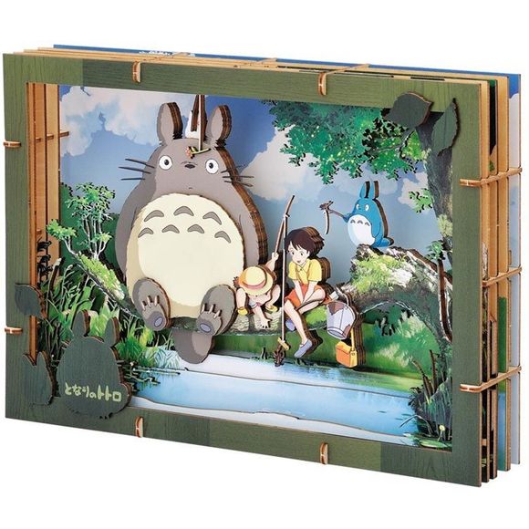 Ensky Studio Ghibli Paper Theater Premium Wood Style - My Neighbor Totoro Fishing | Galactic Toys & Collectibles