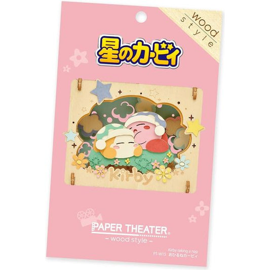 Ensky Kirby: Paper Theater Wood style - Kirby & Waddle Dee Naptime | Galactic Toys & Collectibles