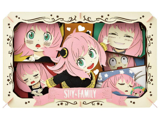 This large Paper Theater is truly a sight! It features Anya Forger in all her glory, from her excitement to smug expression, to this little cutie even dozing off in her dreams. This Paper Theater showcases all sides of Anya that make her so loveable.