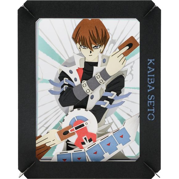 Seto Kaiba from "Yu-Gi-Oh! Duel Monsters" is the focal point of this "Paper Theater" item from Ensky! Assemble the precision laser-cut paper pieces to create a display image with a three-dimensional look. Order yours today!