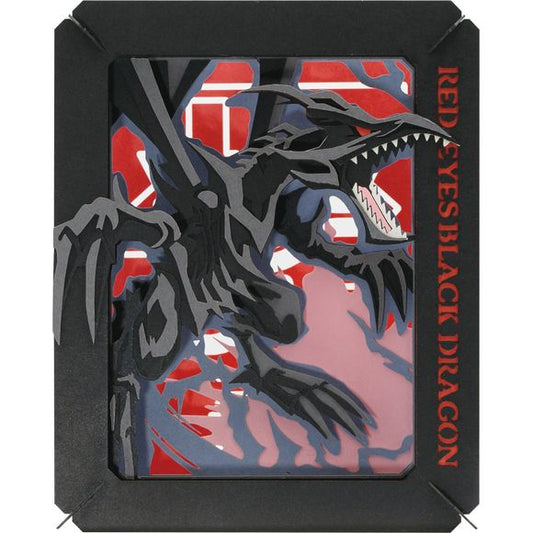 The Red-Eyes Black Dragon from "Yu-Gi-Oh! Duel Monsters" is the focal point of this "Paper Theater" item from Ensky! Assemble the precision laser-cut paper pieces to create a display image with a three-dimensional look. Order yours today!