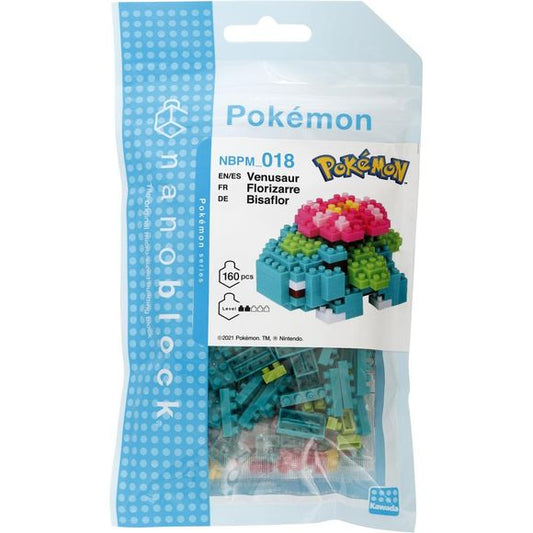 Kawada Nanoblock Pokemon Series Venusaur Micro-Sized Building Block Set