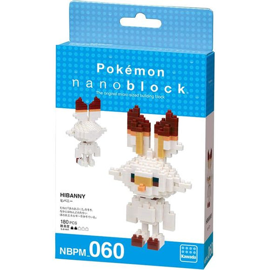 Kawada Nanoblock Pokemon Series Scorbunny Micro-Sized Building Block Set | Galactic Toys & Collectibles