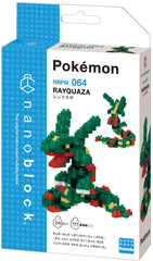 Kawada Nanoblock Pokemon Series Rayquaza Micro-Sized Building Block Set