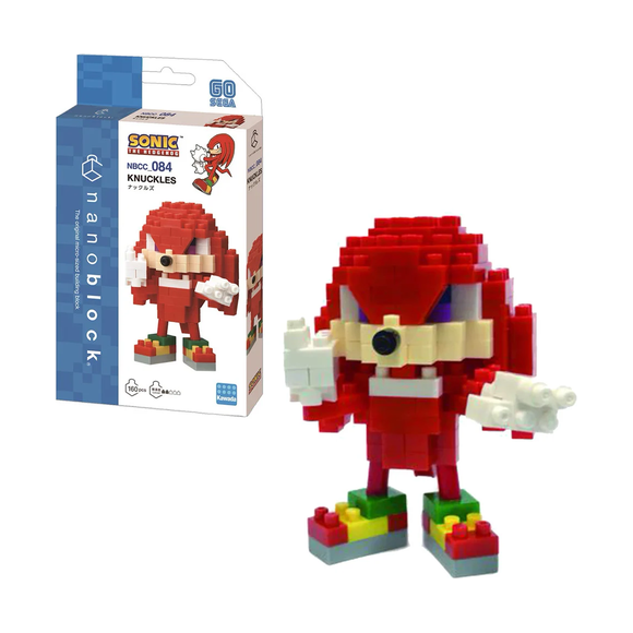 Kawada Nanoblock Sonic The Hedgehog Knuckles Micro-Sized Building Block Set | Galactic Toys & Collectibles