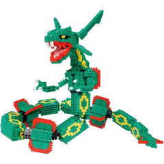 Kawada Nanoblock Pokemon Series Rayquaza Extreme DX Micro-Sized Building Block Set