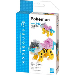 Nanoblock is a micro-sized building block designed in japan since 2008. Fun to build, Attractive to display, interesting to collect. a piece of nanoblock is the start of infinite creativity. Raikou from Nanoblock's Pokemon Collection Series stands approximately 2.08" tall and has 250 pieces