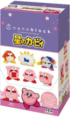 Kirby from Nanoblock Mininano Series is now available! It's an assortment of 6 characters. Each one stands approximately 1.14" tall and has 70 pieces on average. Based on a scale from 1 to 5, the difficulty level is 1. This kit features all the details one would expect and is fun to build! This complete box contains one of each variety (a complete set). [Set Contents] Kirby x 3, Waddle Dee x 1, Kracko x 1, Meta Knight x 1.