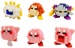 Kawada Nanoblock MiniNano Kirby Assortment Micro-Sized Building Block Set - Box of 6