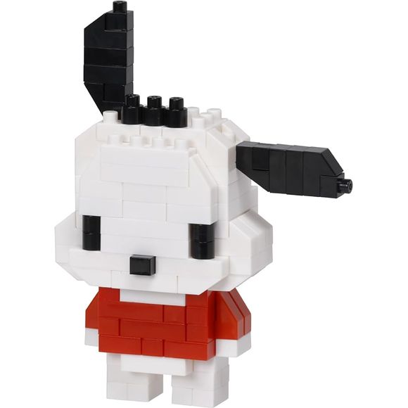 Pochacco from Nanoblock's Character Collection Series stands approximately 2.67" tall and has 130 pieces. Difficulty level is 2. This kit features all the details one would expect.

Details:

Size: Approx 2.6 inches tall
Material: ABS
Manufacturer: Kawada
130 pieces
Assembly required