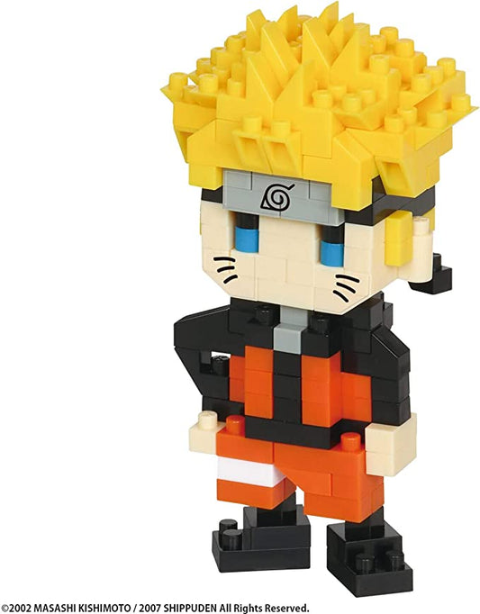 Naruto Uzumaki from Nanoblock's Character Collection series stands approximately 2.95" tall and has 180 pieces.
Nanoblocks are building kits using bricks as small as 5mm to create incredible detail and unmatched realism that fits in the palm of your hand. Each kit comes with detailed instructions and extra bricks. For ages 12 and up.
Nanoblock is a micro-sized building block designed in japan since 2008. Fun to build, Attractive to display, interesting to collect. a piece of nanoblock is the start of infini