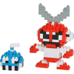 Cut Man from Nanoblock's Character Collection series stands approximately 3.38" tall and has 200 pieces.