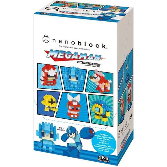 Nanoblock is a micro-sized building block designed in japan since 2008. Fun to build, Attractive to display, interesting to collect. a piece of nanoblock is the start of infinite creativity. Features Mega Man, Proto Man, Rush, Air Man, Cut Man and Metall.