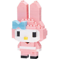 My Melody (Ninja) from Nanoblock's Character Collection Series stands approximately 2.67" tall and has 160 pieces

Difficulty level is 2. This kit features all the details one would expect.