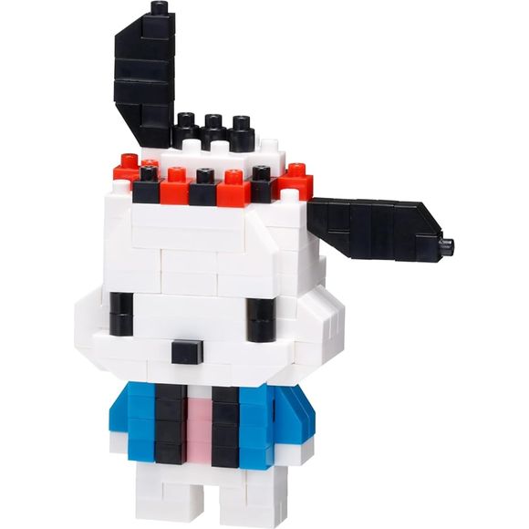 Pochacco (Happi Coat) from Nanoblock's Character Collection Series stands approximately 2.79" tall and has 160 pieces

Difficulty level is 2. This kit features all the details one would expect.