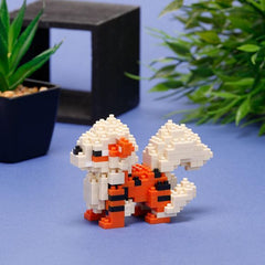 Kawada Nanoblock Pokemon Series Arcanine Micro-Sized Building Block Set