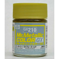 GSI Creos MR. Hobby Mr Metallic Color GX21 GX Blue Gold 18mL Primary Paint | Galactic Toys & Collectibles