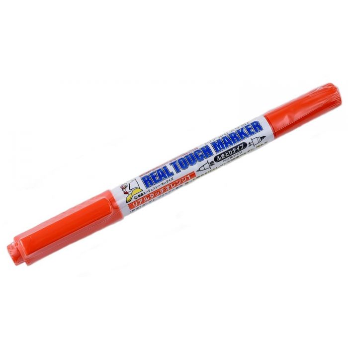 Add pizzazz to your plastic kits with these "Real Touch" markers, popular in Japan for shading and highlights! Water-based colours mean they're safe to apply over your paint job. This marker has two tips, one large and one fine, for accurate application.