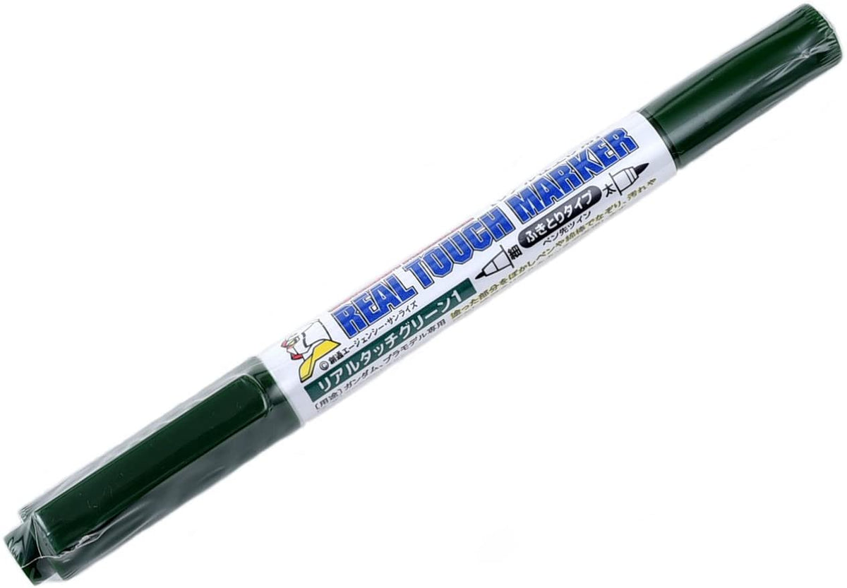 Add pizzazz to your plastic kits with these "Real Touch" markers, popular in Japan for shading and highlights! Water-based colours mean they're safe to apply over your paint job. This marker has two tips, one large and one fine, for accurate application.